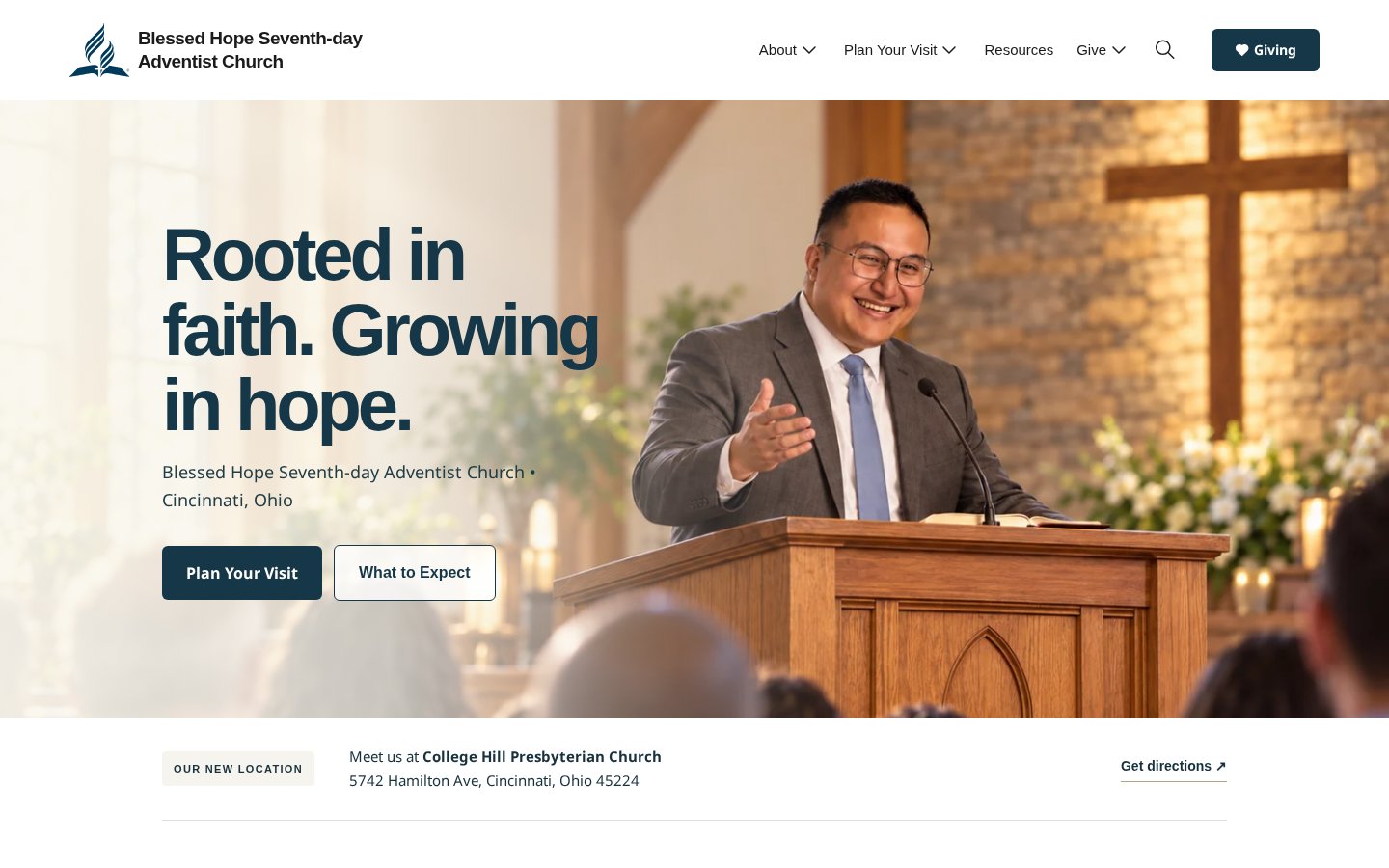 Blessed Hope Seventh-day Adventist Church website